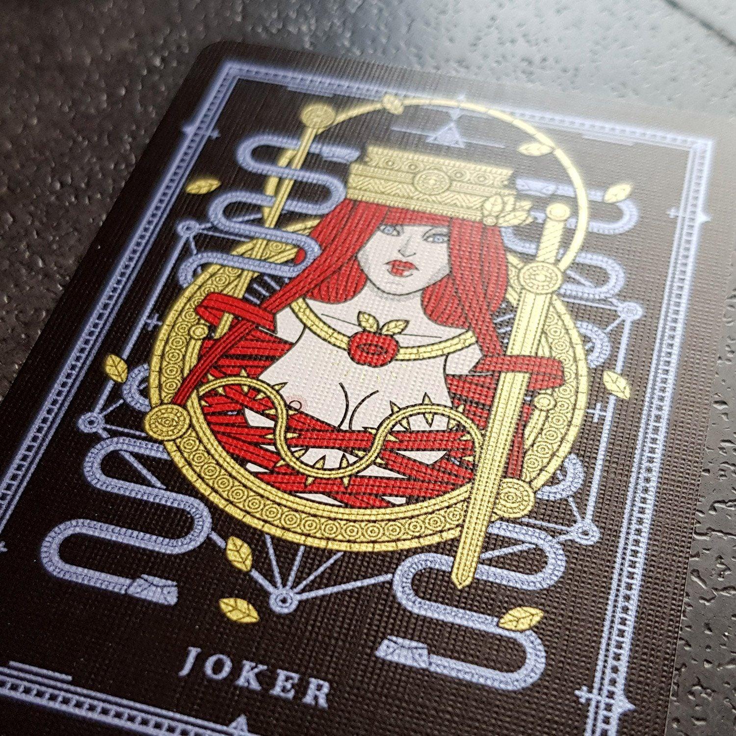 Premium SINS Black Anima Playing Cards - Elegant Gothic Design for Poker, Magic Tricks & Collectors | Perfect for Game Nights, Cardistry & Gifts