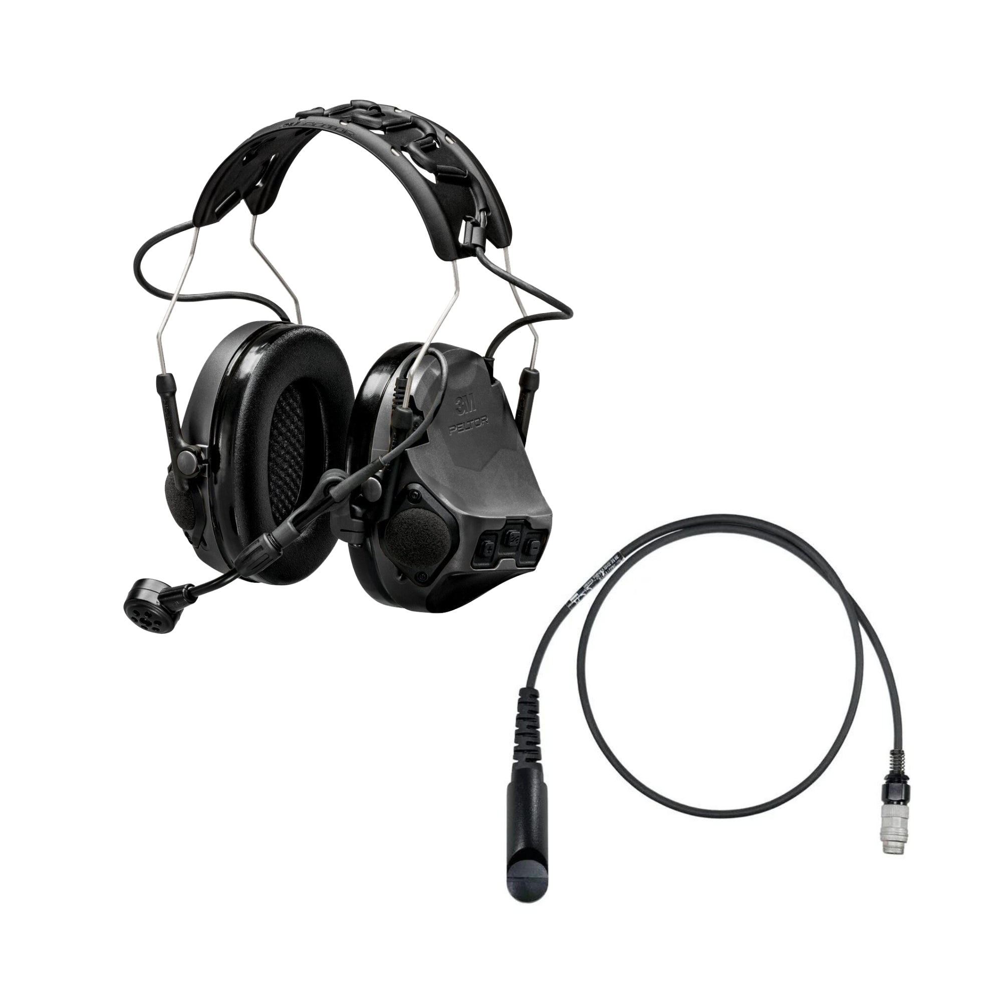 3M Peltor ComTac VII Military-Grade Tactical Headset with TMAS Technology - Hearing Protection & Communication for Special Forces, Police & Shooting Enthusiasts - Ideal for Combat Training, Range Shooting & Tactical Operations