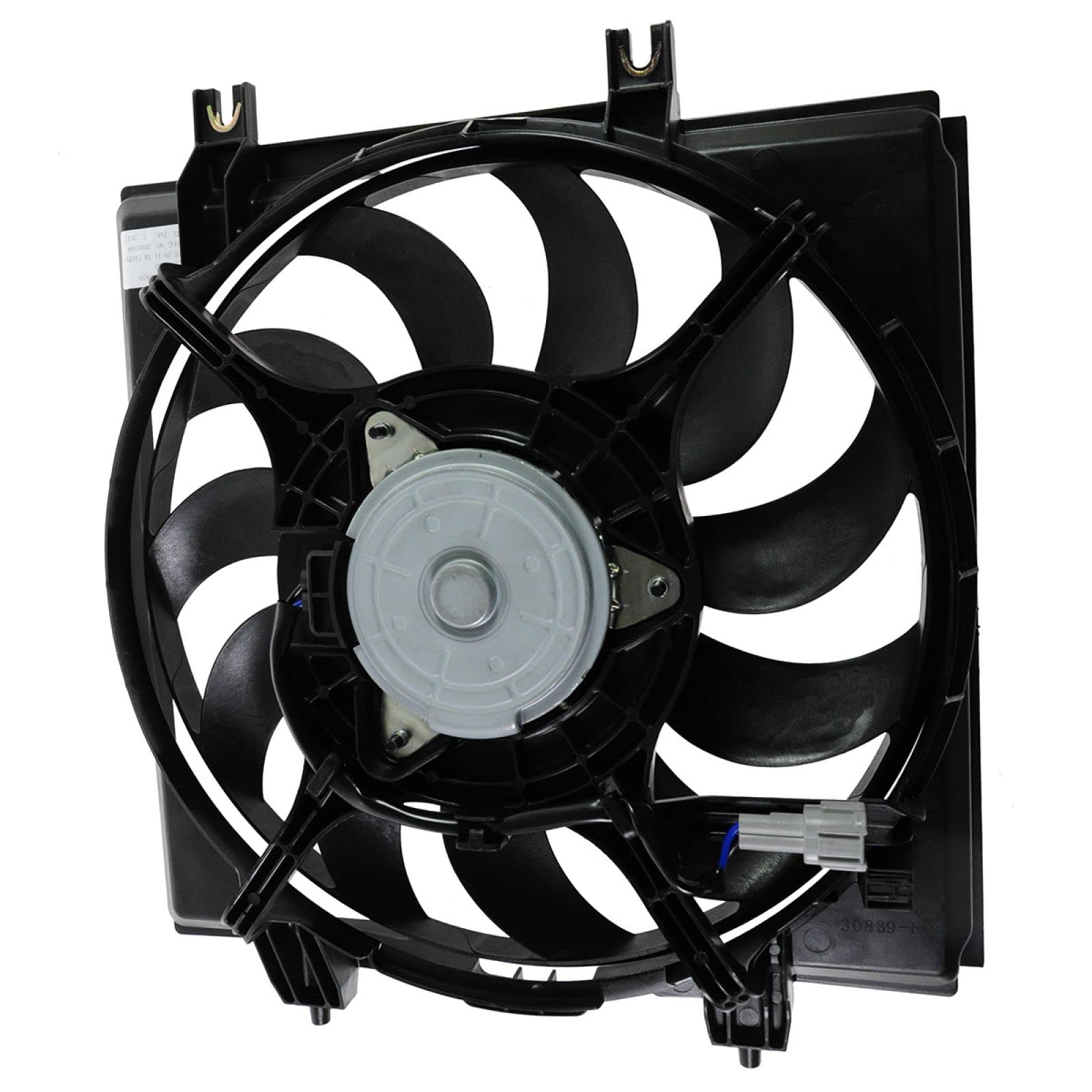 TRQ A/C Condenser Cooling Fan Assembly Replacement for 2009-2013 Subaru Forester & 2008-2011 Impreza - SU3115124 - Perfect for Summer AC Repair & Off-Road Vehicle Maintenance