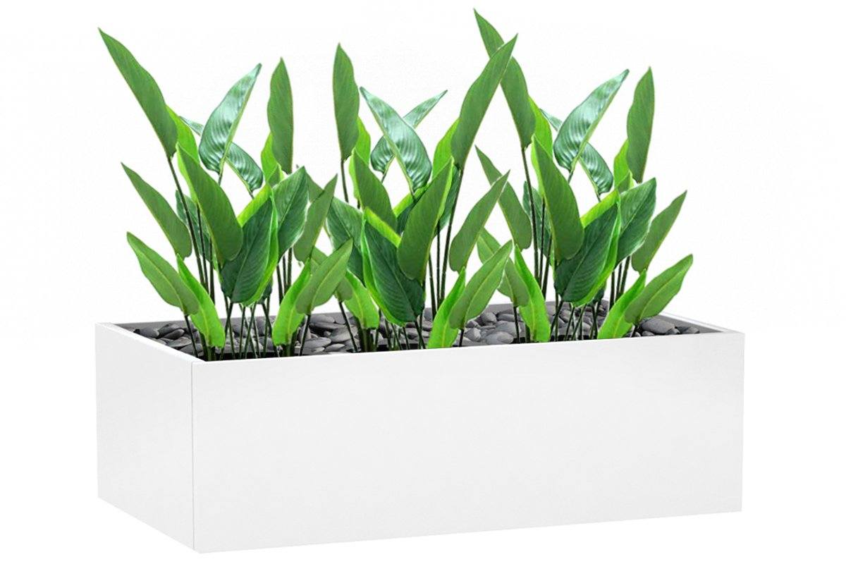 Real Touch Birds of Paradise Artificial Plants - Set of 6 with 10 Lifelike Leaves for Home Decor, Office, Wedding & Event Centerpieces