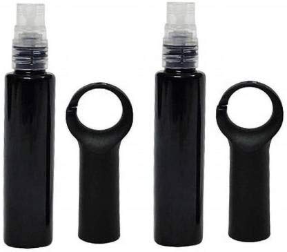 Hunky Dory 20ml Empty Black Pocket Hand Sanitizer Spray Bottle with Belt Clip - 3 Pack | Portable Alcohol Sprayer for Gym, Travel & Outdoor Activities