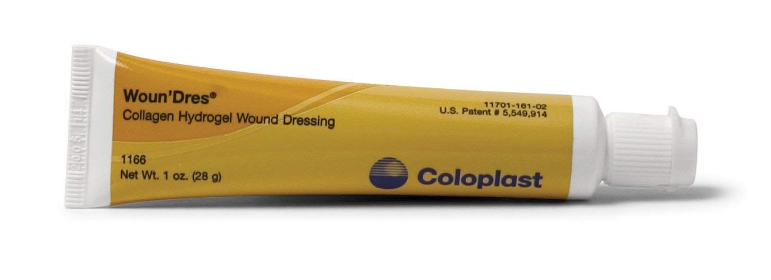 Coloplast Woun'Dres 1oz Wound Dressing Tubes - Pack of 36 (Case) | Medical-Grade Wound Care for Hospitals, Clinics & Home Use | Coloplast Corp #1166