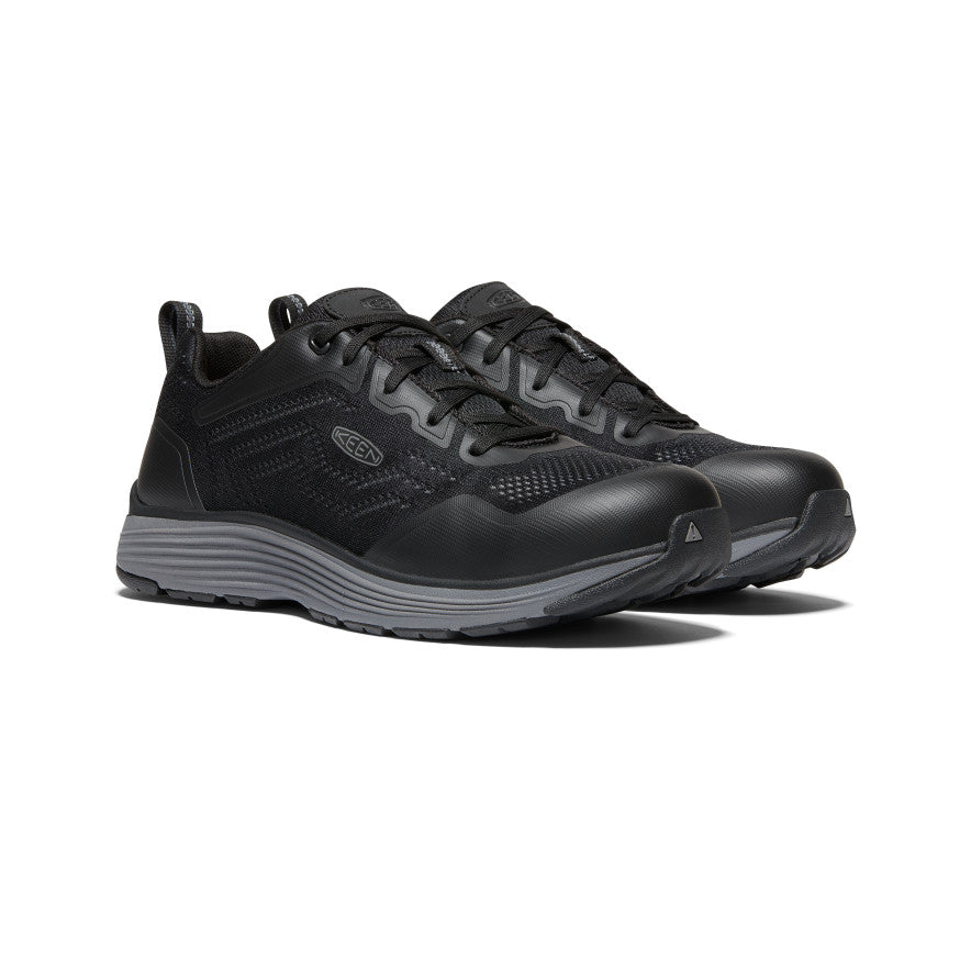 Sparta 2 Aluminum Toe Safety Shoes for Men - Steel Grey & Black Work Boots | Heavy Duty Construction, Warehouse & Industrial Work Footwear