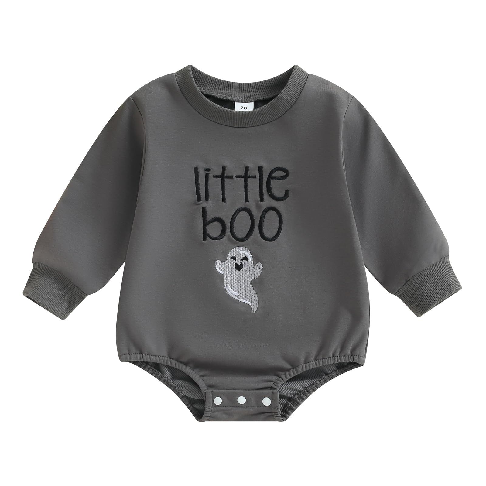 Adorable Halloween Baby Outfit - Pumpkin Sweatshirt & Bubble Romper for Newborn Boys & Girls | Cute Oversized Bodysuit for Halloween Parties, Photo Shoots & Trick-or-Treating