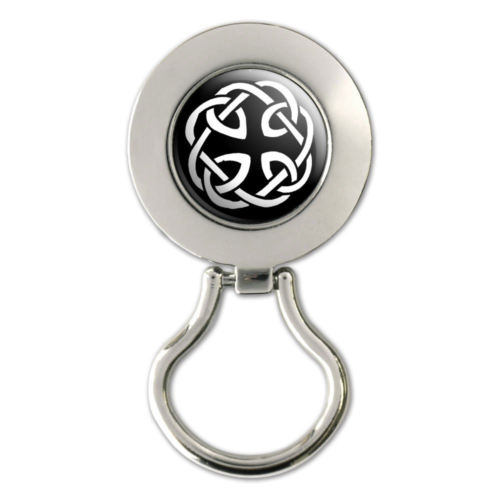 Celtic Knot Magnetic Metal Eyeglass Badge Holder - Secure & Stylish ID Card Holder for Nurses, Teachers, and Professionals - Perfect for Work, Conferences, and Everyday Use