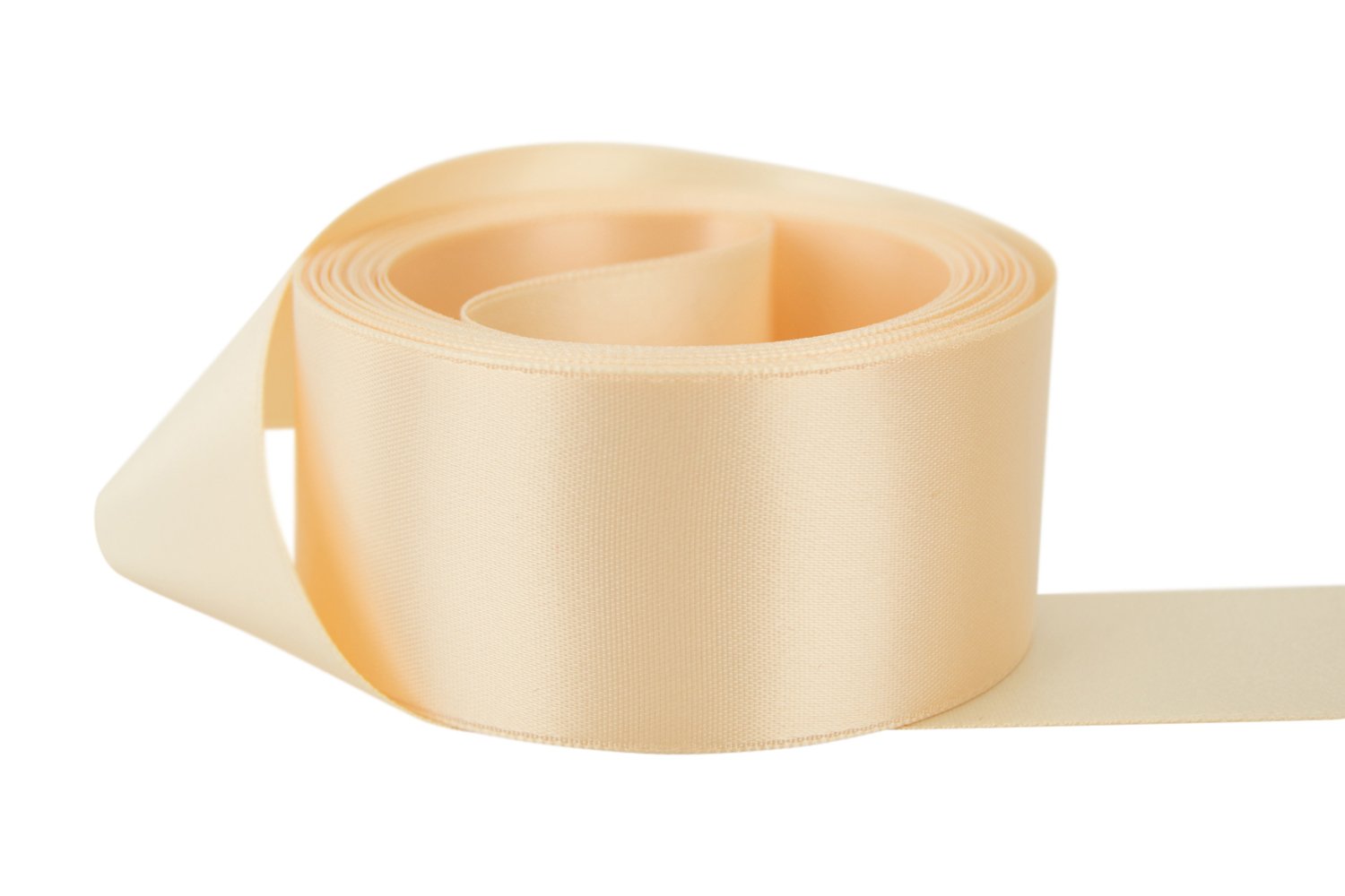 Double Faced Satin Ribbon 5/8 Inch - Nude Color 100% Polyester by The Yard - Perfect for Gift Wrapping, Wedding Decorations & DIY Crafts