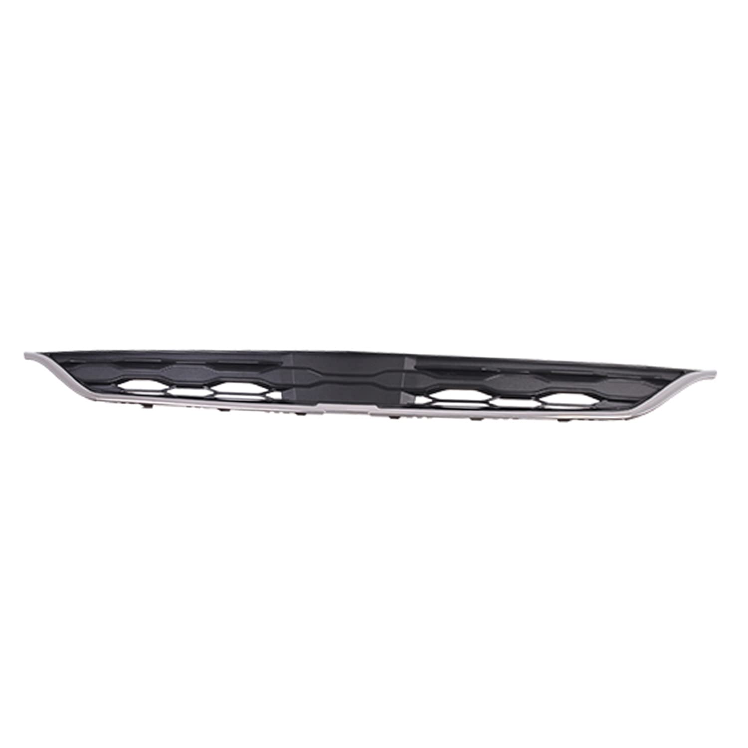 Replacement Black Chrome Plastic Front Upper Grille for Car - CRSHX09467 | Perfect Fit for Auto Body Repair & Customization | Enhances Vehicle Appearance & Protection