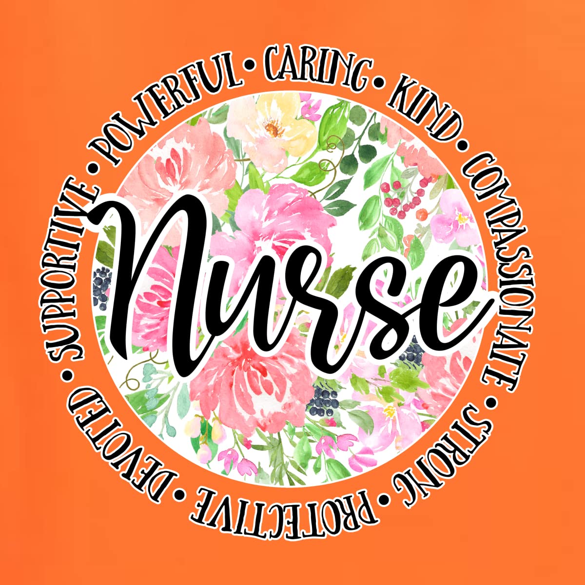 Wild Bobby Floral Nurse Appreciation Graphic Hoodie - Unisex Pop Culture Sweatshirt for Healthcare Workers & Gift Ideas