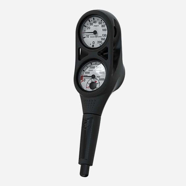 Aqualung 2 Gauge Imperial Scuba Diving Console - Professional Dive Computer for Underwater Exploration | Perfect for Ocean Diving, Wreck Diving & Marine Life Observation