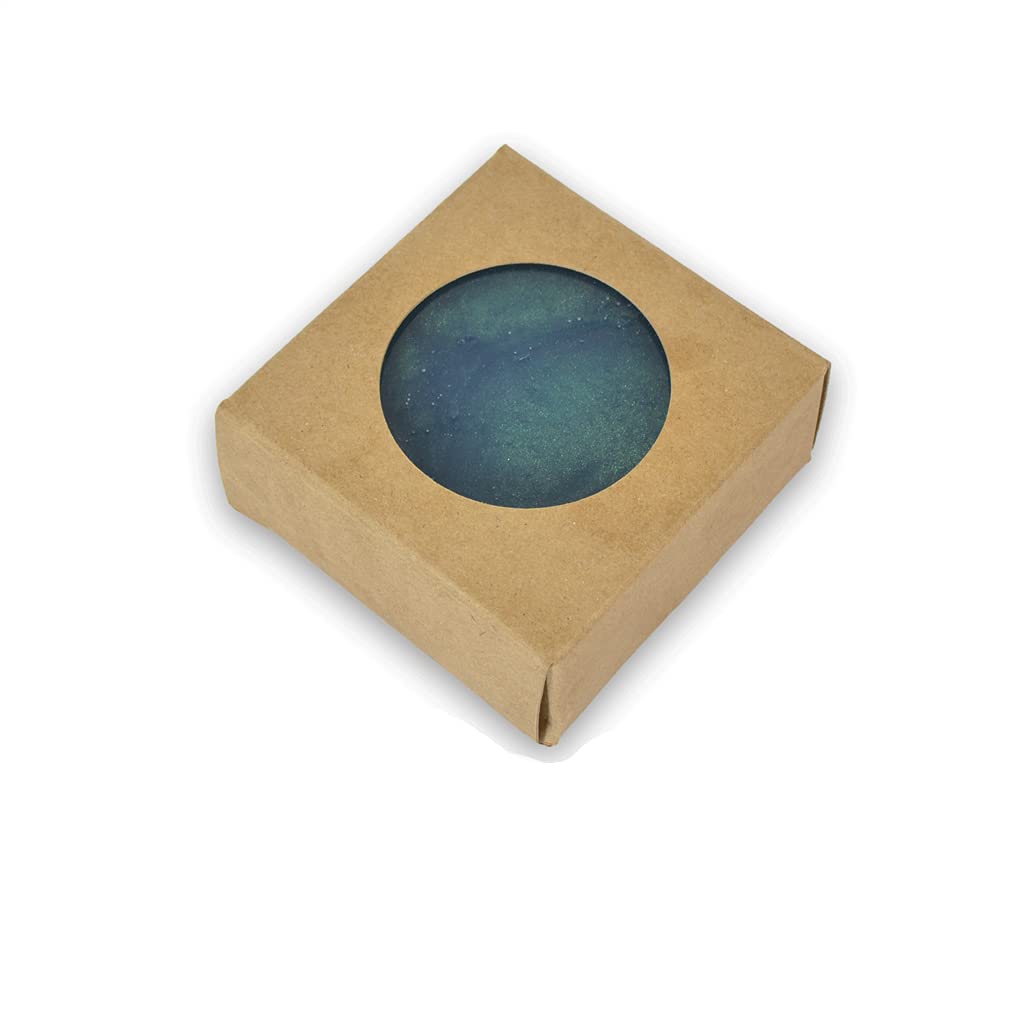 1,000 Count Eco-Friendly Kraft Square Soap Boxes with Round Window - 100% Recycled Homemade Soap Packaging for DIY Soap Making - Made in USA - Perfect for Handmade Soaps, Wedding Favors & Gift Packaging