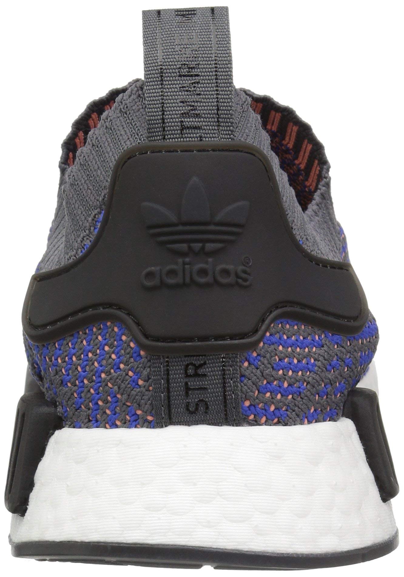 adidas Originals Men's NMD_R1 STLT Primeknit Running Shoes - Hi-Res Blue/Black/Chalk Coral - Size 7.5 | Lightweight & Breathable for Running, Gym Workouts & Casual Wear