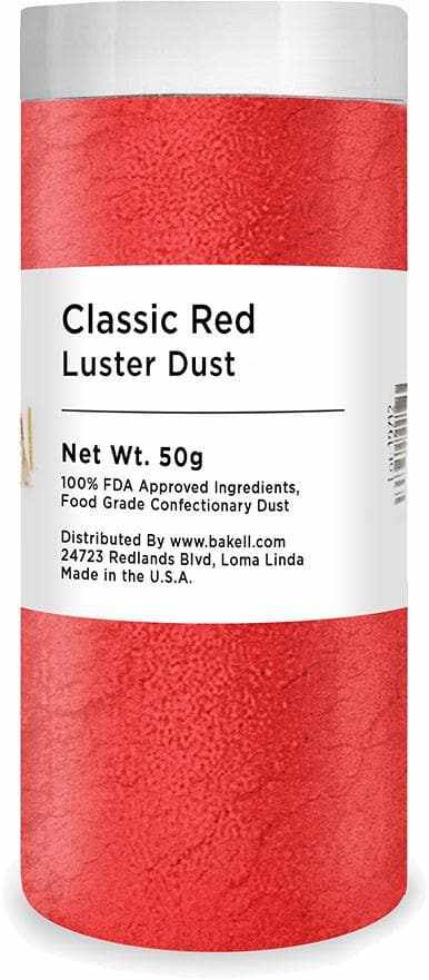 Christmas Collection Luster Dust Combo Pack A (8 PC SET) - 50 Gram Jar - Edible Cake Decorating Dust for Holiday Baking, Cookies, Cupcakes & DIY Crafts