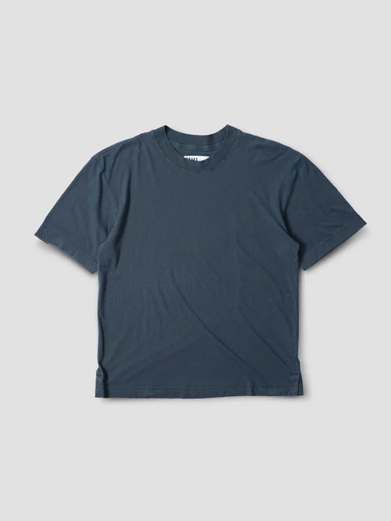 Premium Mineral Blue MHL Simple T-Shirt for Men - Soft Cotton Casual Tee for Everyday Wear, Gym, and Outings
