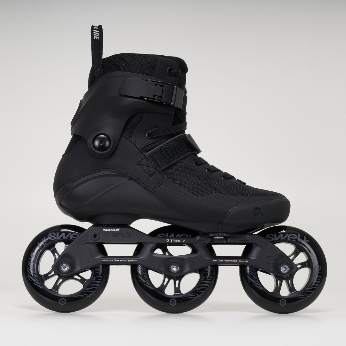 Powerslide Swell 110 Triple Black Inline Skates for Men & Women - Premium Adult Rollerblades for Fitness, Outdoor Skating & Urban Commuting