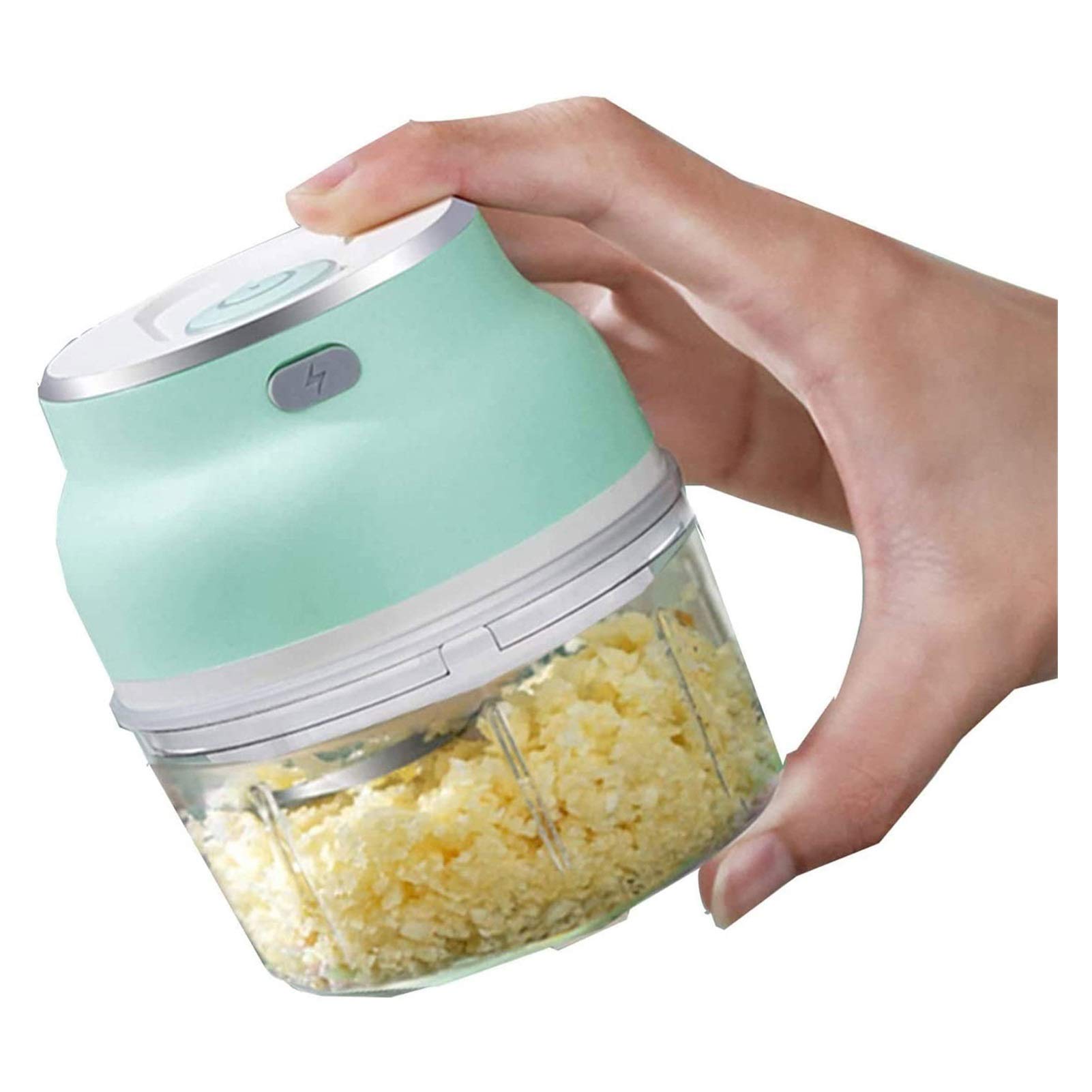 Electric Mini Garlic Chopper & Food Processor - 150ml Portable Kitchen Gadget for Chopping, Mincing & Grinding Garlic, Onions, Spices - Perfect for Cooking, Meal Prep & Seasoning Blending