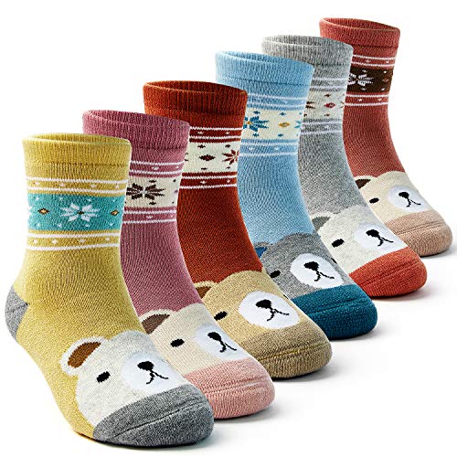 Cute Bear 6 Pairs 9007/Girls