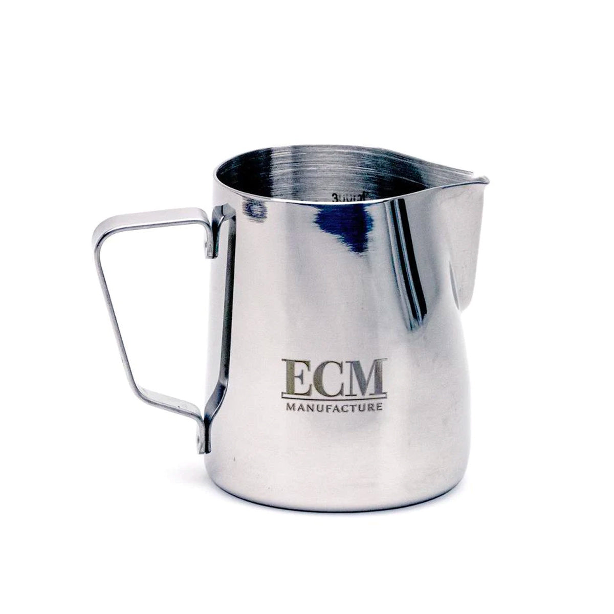 ECM 20oz Stainless Steel Milk Steaming Pitcher for Latte & Cappuccino - Barista-Grade Coffee Accessory for Home & Cafe Use