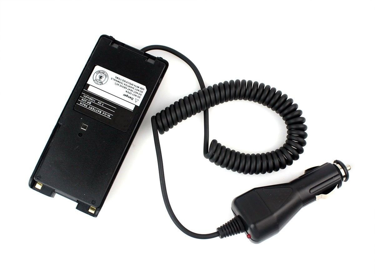 ICOM IC-V8/V82 A6 T3H F3GS F11 Walkie Talkie Car Radio Battery Charger Eliminator - Power Supply for Two-Way Radios in Vehicles, Emergency & Outdoor Use