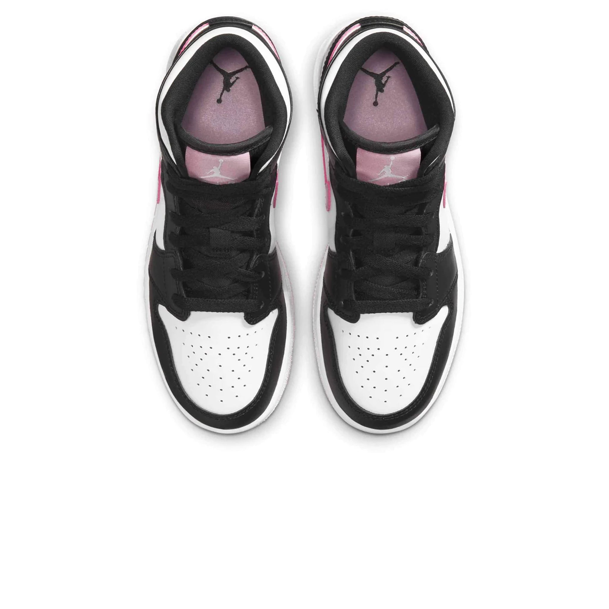 Air Jordan 1 Mid GS Sneakers - White Arctic Pink Basketball Shoes for Girls - Perfect for School, Sports & Casual Wear