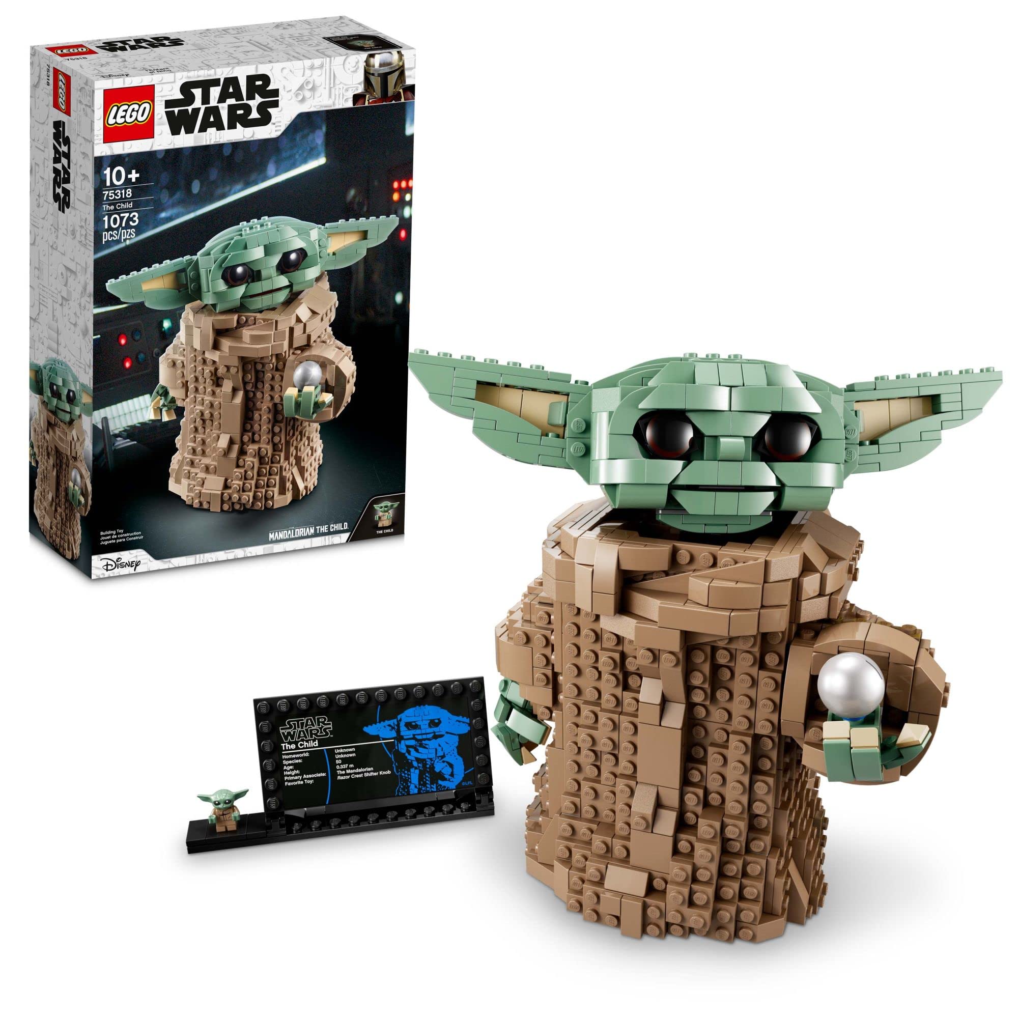 LEGO Star Wars The Mandalorian The Child 75318 Building Set - Baby Yoda Grogu Collectible Figure with Minifigure & Nameplate | Creative Building Toy for Kids, Teens & Adults | Perfect Gift for Star Wars Fans & Room Decoration | Great for Playtime, Display & Collection
