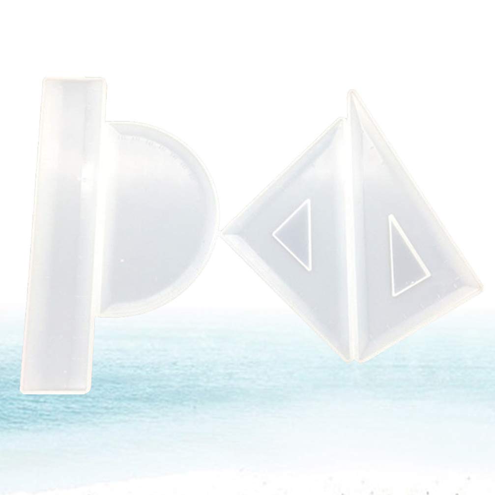 4-Piece Silicone Cake Stencil Set - Straight, Triangular & Square Resin Rulers for DIY Epoxy Casting, Soap & Candle Making - Perfect for Baking Decorations, Craft Projects & Homemade Gifts
