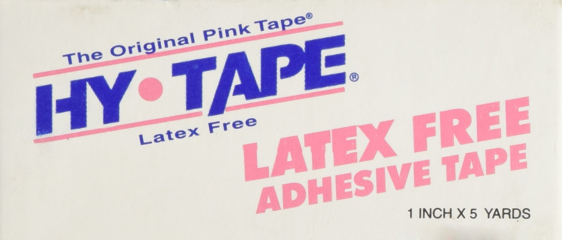 HY-TAPE The Original Pink Tape, 1 Inch x 5 Yards - Waterproof First Aid Tape for Wound Care & Sports Injuries - Ideal for Medical Use, Bandage Securing & Athletic Protection