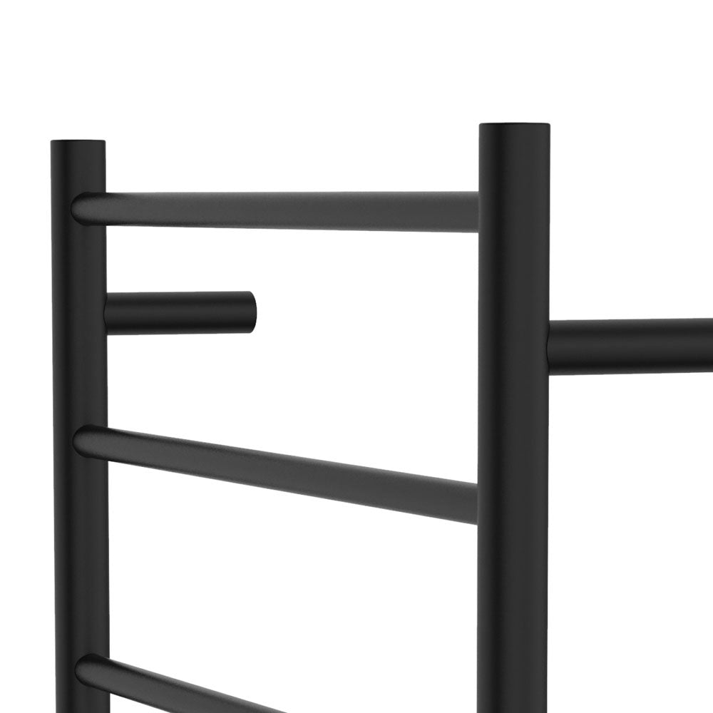 Fienza 82760120MB Isabella Heated Towel Rail - 600 x 1200mm Matte Black Bathroom Towel Warmer for Spa, Luxury Home & Hotel Use