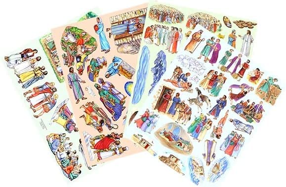 Story Time Felts - 13 Jesus Bible Stories Set with Parables, Miracles, Birth & Crucifixion Felt Figures | Flannel Board for Kids Ages 6+ | Sunday School, Homeschool & Family Bible Study Activities