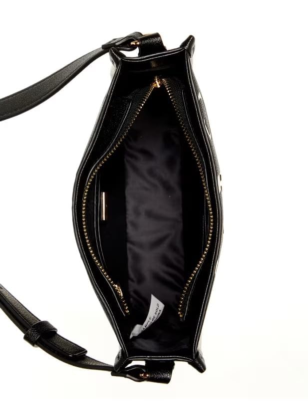 GUESS Factory Longmeadow Logo Flat Crossbody Bag for Women - Stylish Shoulder Purse with Adjustable Strap, Perfect for Daily Use, Travel & Shopping