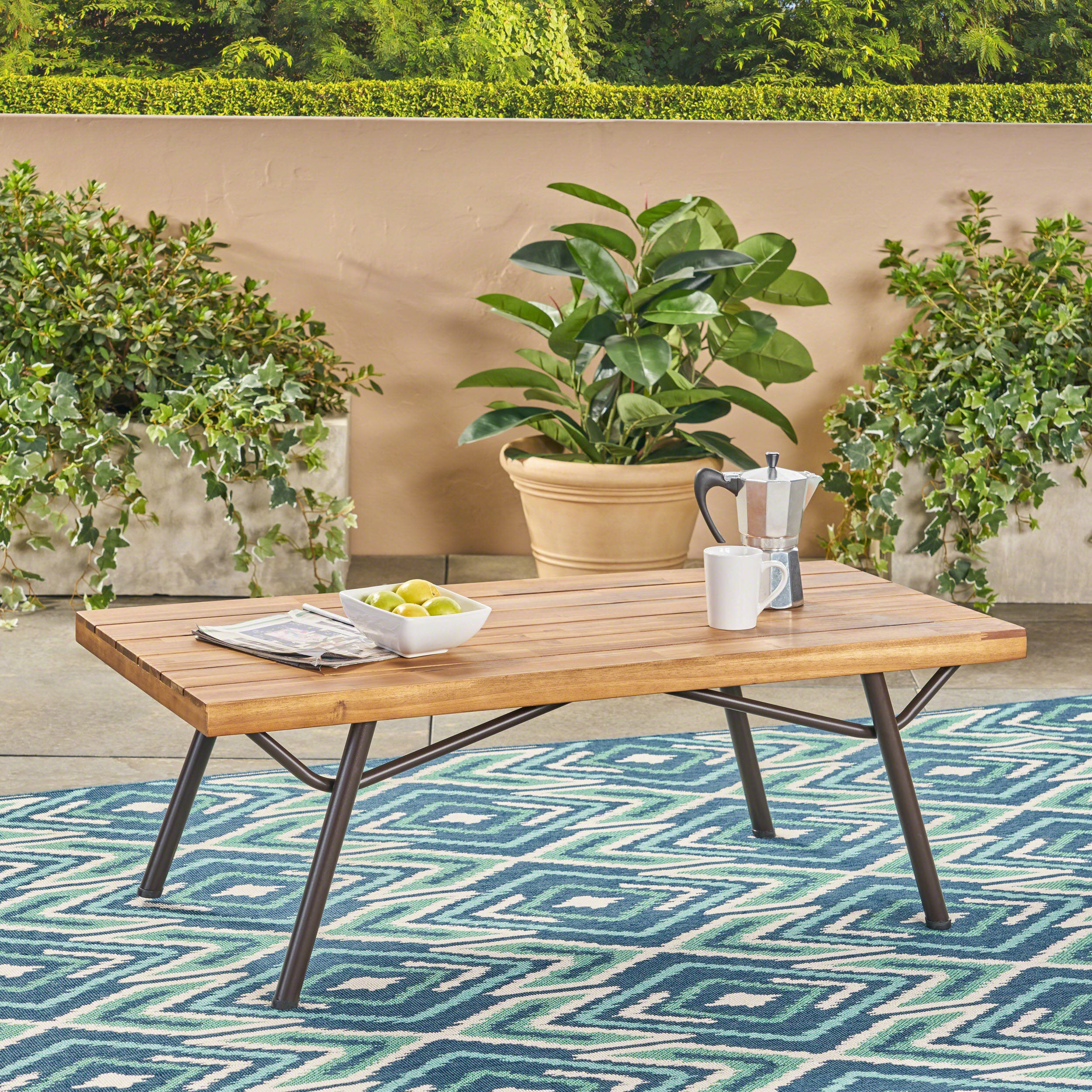 Modern CANOGA Coffee Table - Stylish Living Room Furniture for Home Decor | Perfect for Small Spaces, Apartments & Lounge Areas