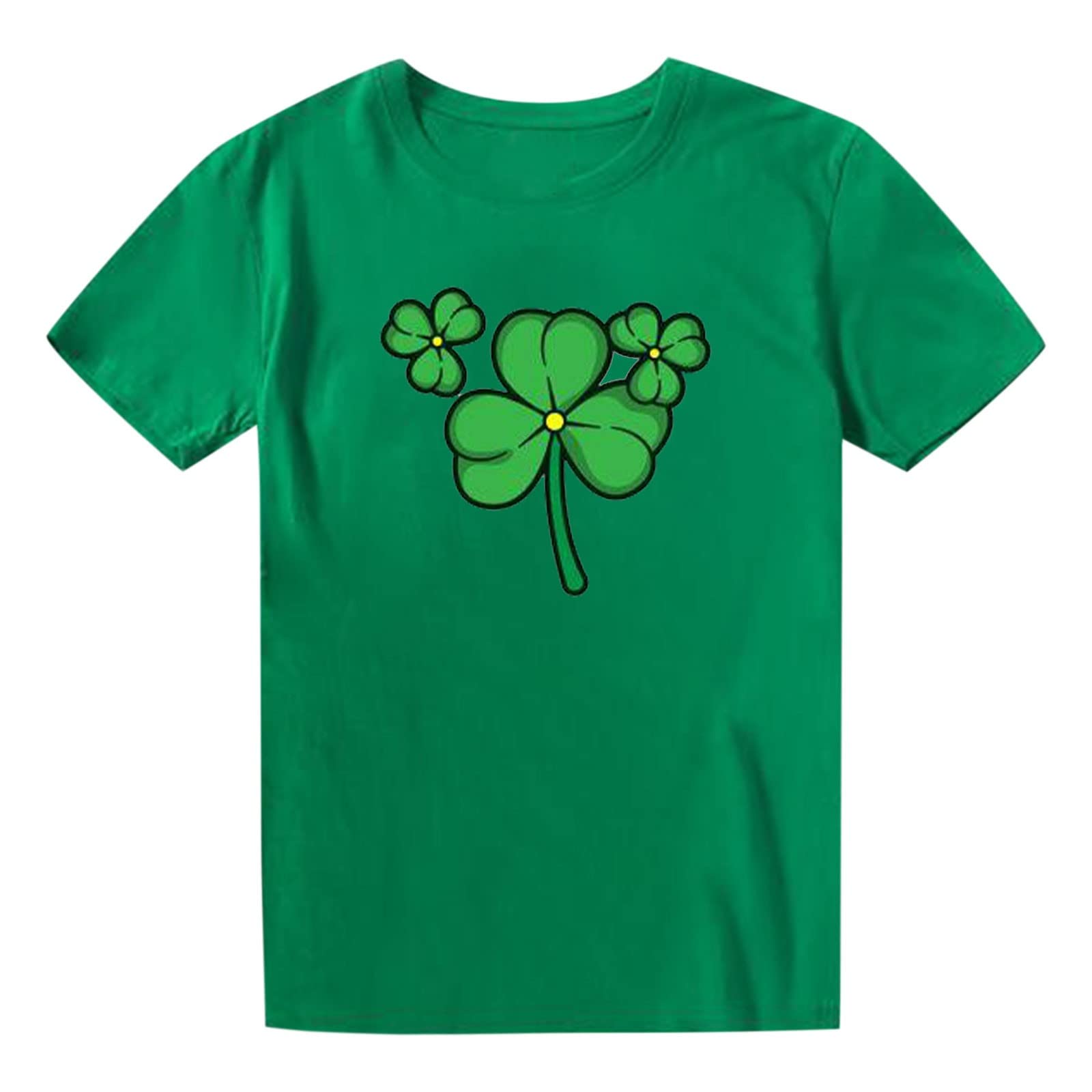 Women's Western Casual Short Sleeve T-Shirt - Green Printed Summer Top for Outdoor & Travel