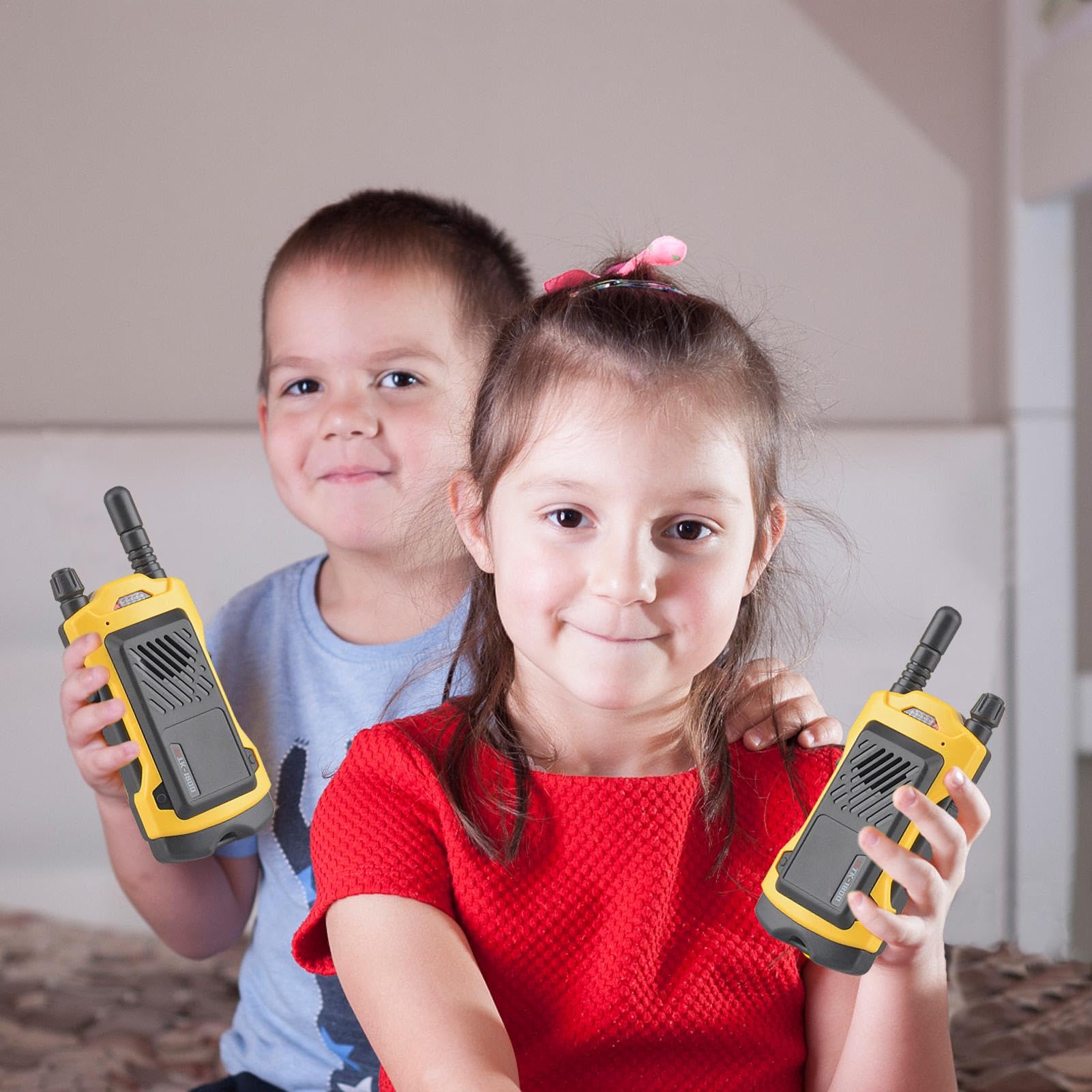 Long Range Portable Walkie Talkies | 2-Way Radio Toy for Kids - 200m Handheld Two-Way Radios as Best Birthday Gifts for Outdoor Adventures, Camping & Family Games