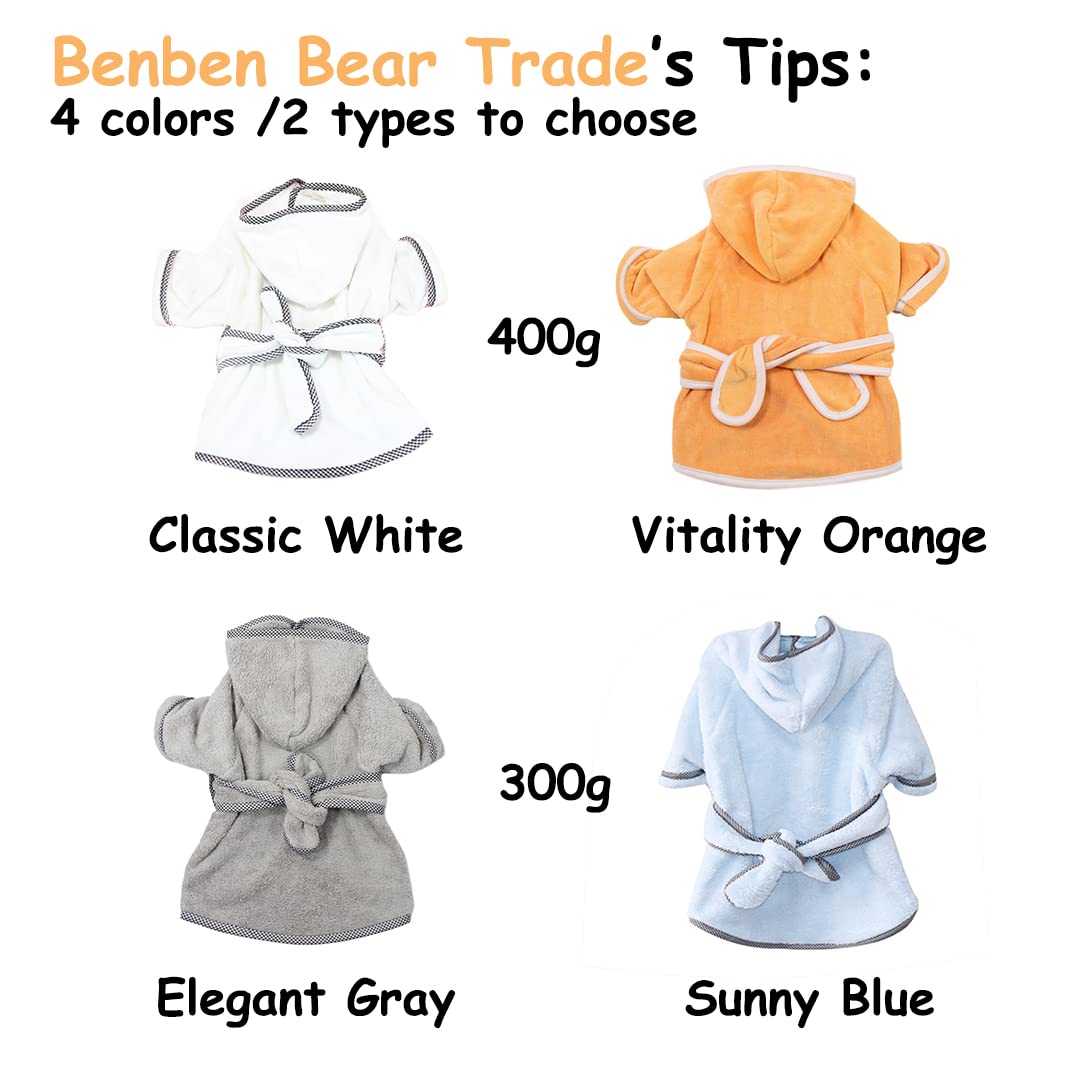 **Premium Dog Bathrobe - Hooded Absorbent Microfiber Pet Towel for Quick Drying & Warmth - Puppy, Small, Medium, Large Dogs & Cats - Orange XL - Perfect for Post-Bath, Grooming & Cozy Lounging**