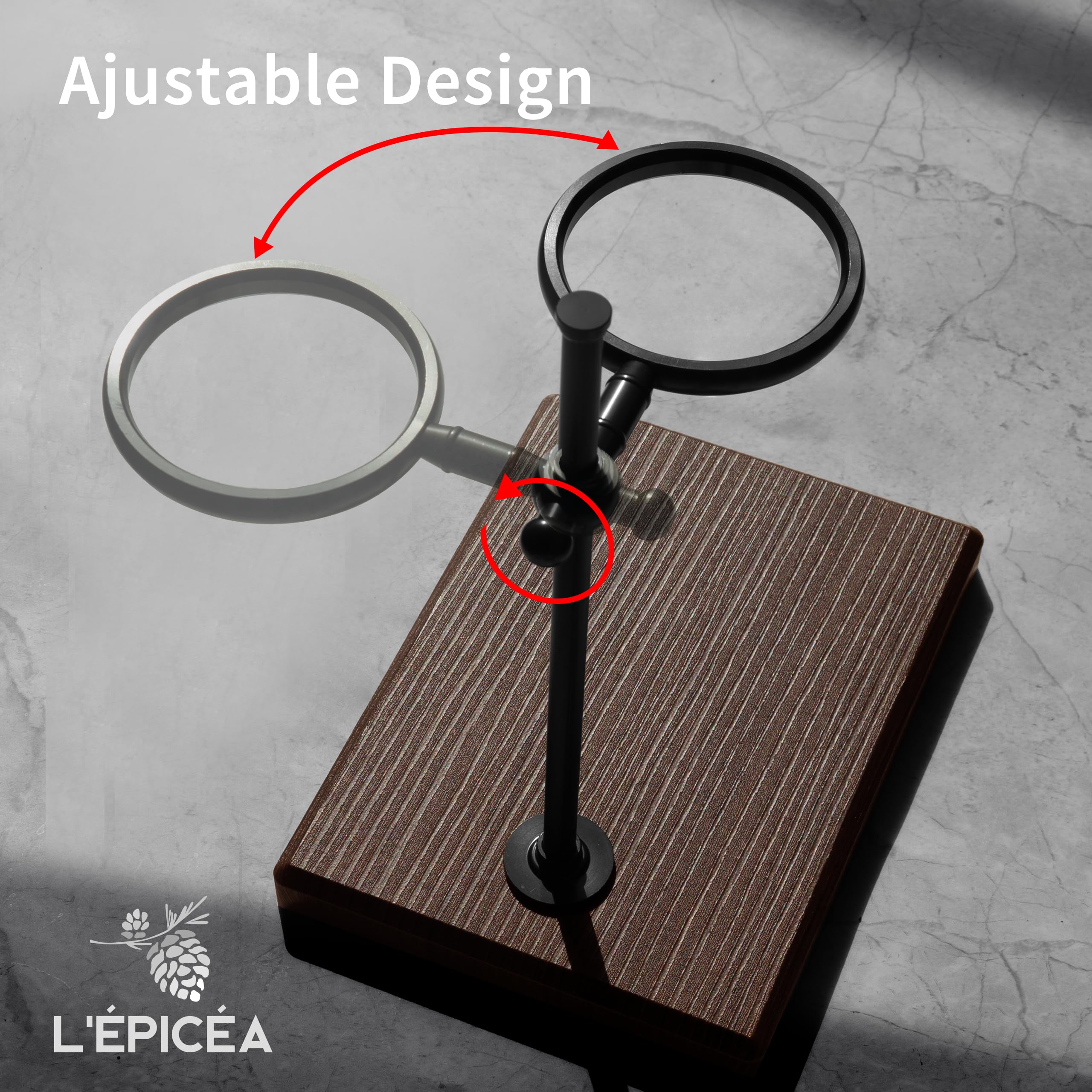 Premium Pour Over Coffee Maker Set - Stainless Steel Adjustable Stand with Wooden Base, Glass Carafe & Paper Filters | Ideal for Home Brewing, Office Use & Specialty Coffee Lovers
