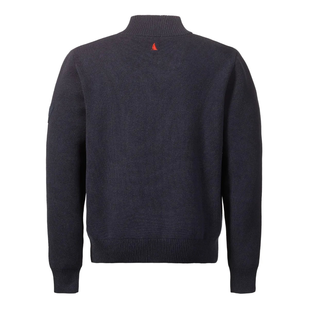 MUSTO Men's Salcombe Zip Neck Knit Sweater - Navy Blue Pullover for Casual Wear & Outdoor Activities | Online Exclusive