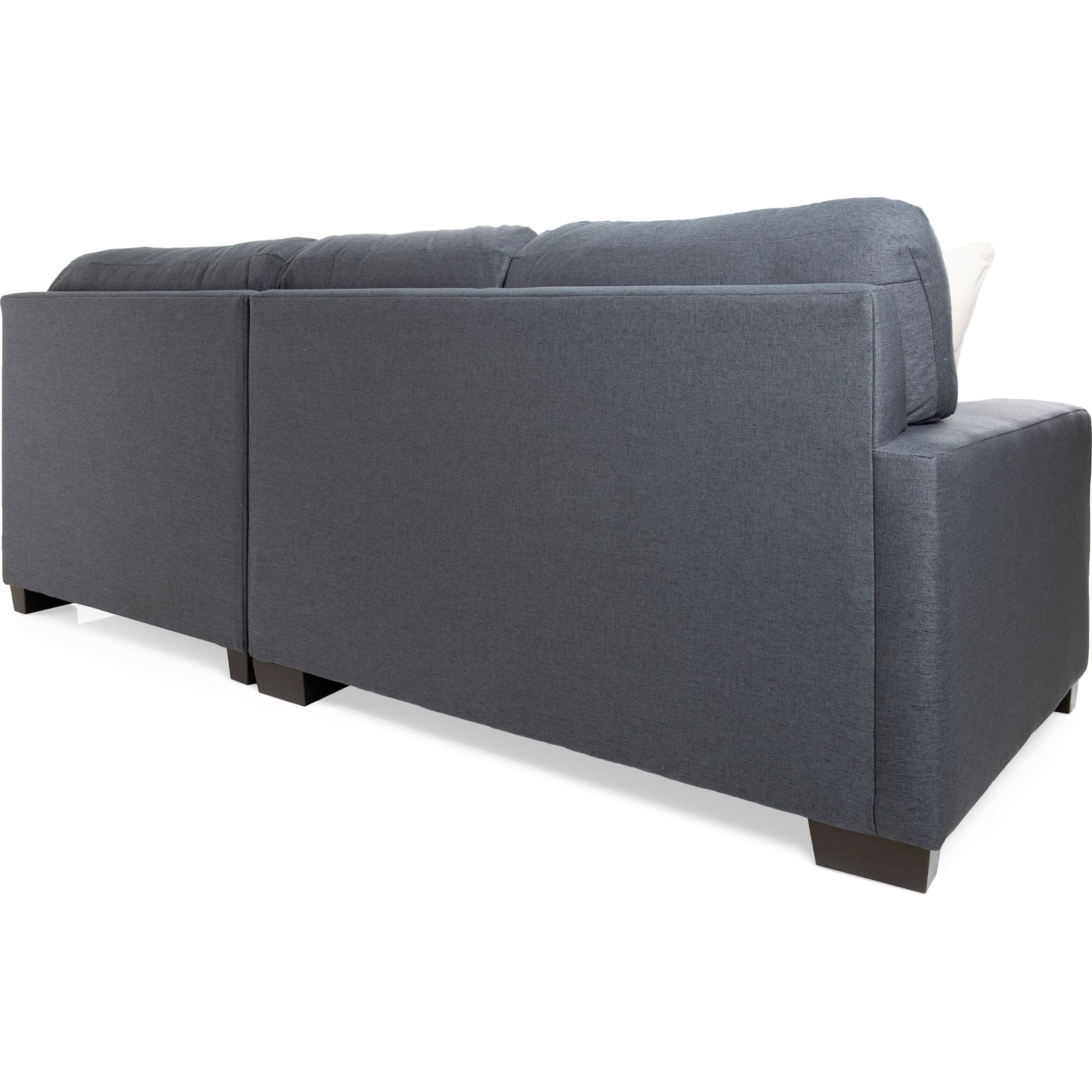 Alessandra 3-Piece Sectional Sofa Set in Bionic Navy Blue - Modern Living Room Furniture for Small Spaces & Apartments