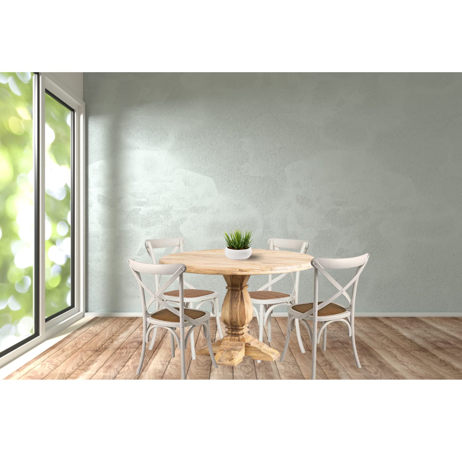 Vintage Italian Wooden Kitchen Chair 86x42x46 cm | Handcrafted Dining Room Chairs | Durable Wooden Chairs for Kitchen, Garden & Outdoor Use