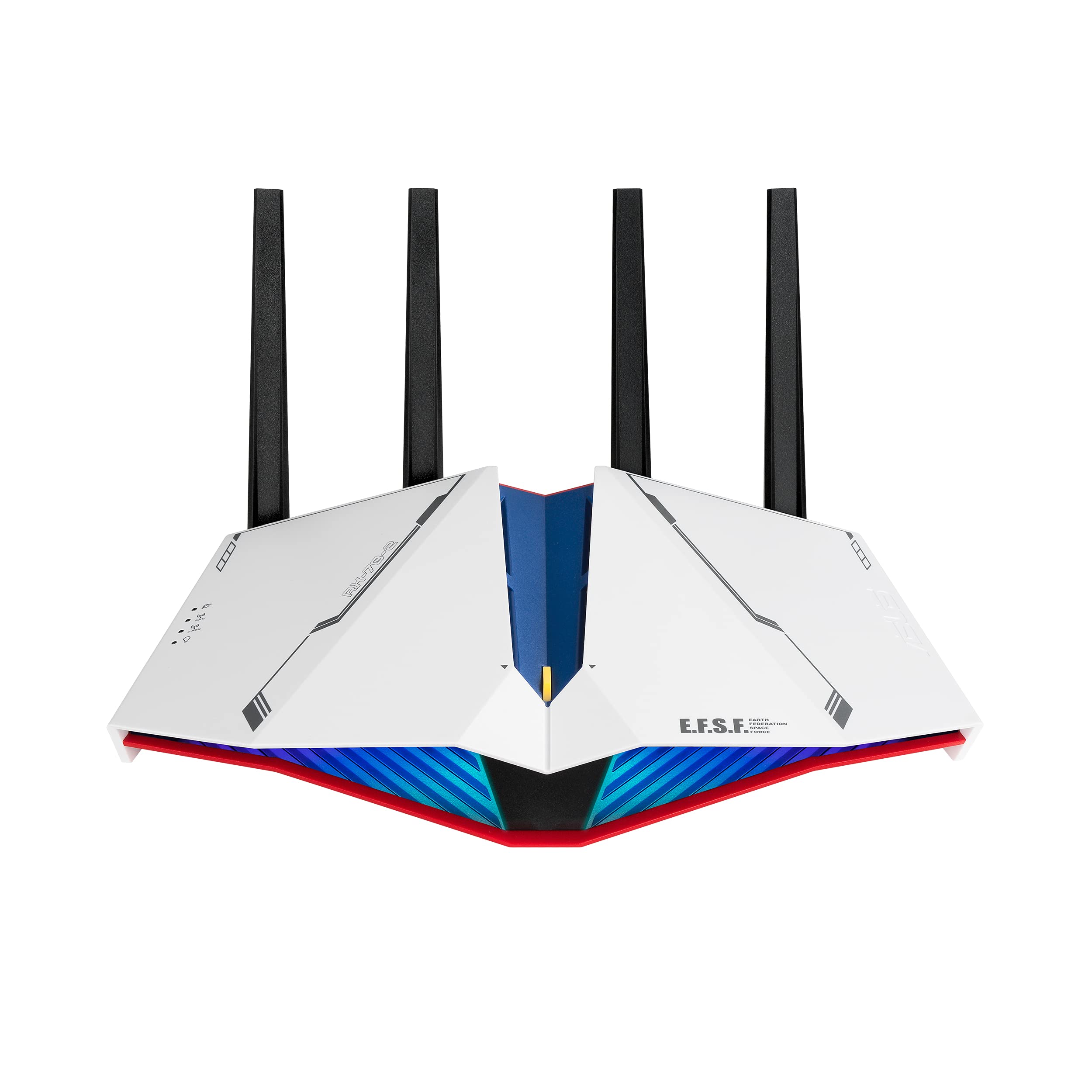 ASUS RT-AX82U AX5400 Dual-Band WiFi 6 Gaming Router - GUNDAM Edition | Mesh WiFi System, Lifetime Security, Gaming Port, Mobile Boost, MU-MIMO | Perfect for 4K Streaming & Competitive Online Gaming with RGB Lighting | Home & Office Network Solution