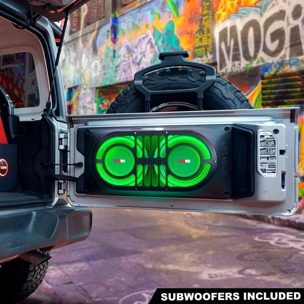 DS18 Jeep JBASS Platinum Tailgate Package - Premium Sound System for Jeep Wrangler & Gladiator - Perfect for Off-Road Adventures & Tailgating Parties