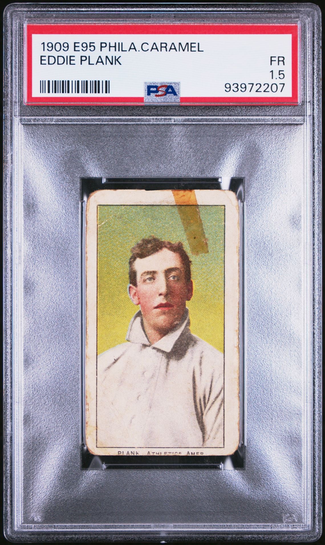 1909 E95 Philadelphia Caramel Eddie Plank PSA 1.5 Graded Baseball Card #93972207 - Rare Vintage Collectible for Sports Memorabilia & Investment