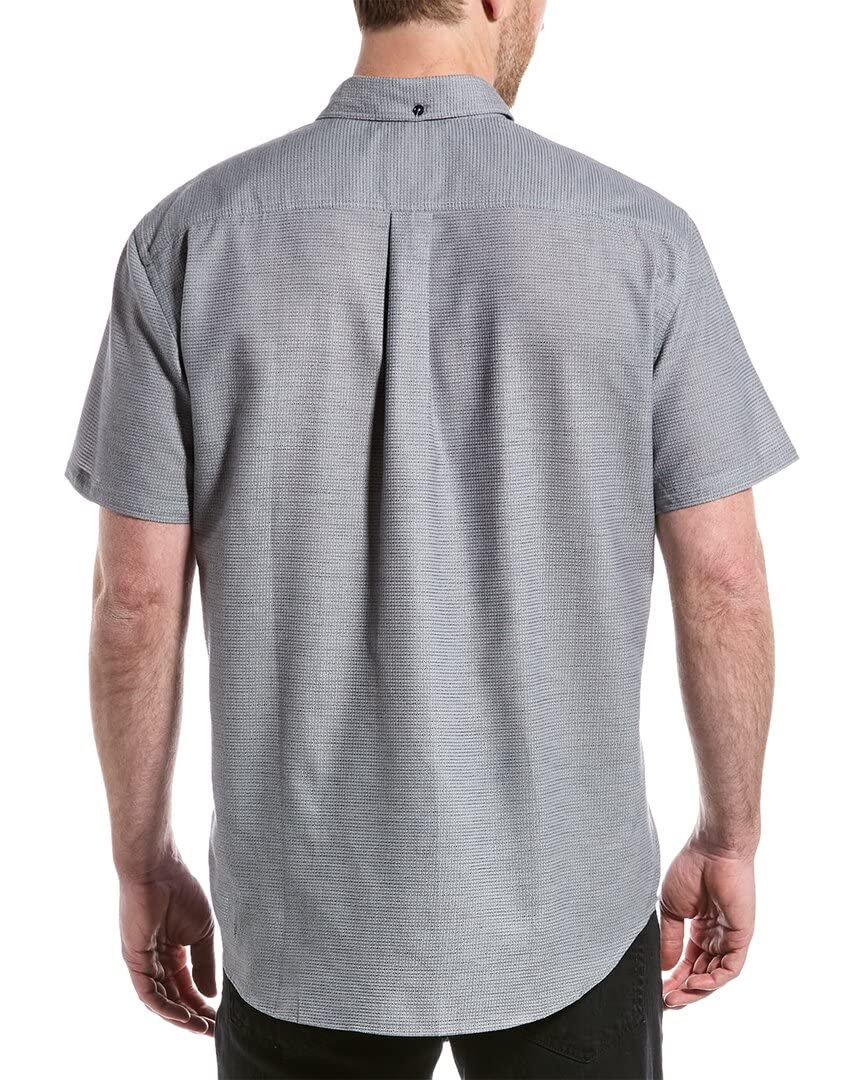 Billy Reid Men's Short Sleeve Tuscumbia Shirt | Casual Button Down Shirt for Summer | Perfect for Outdoor Activities & Business Casual Wear