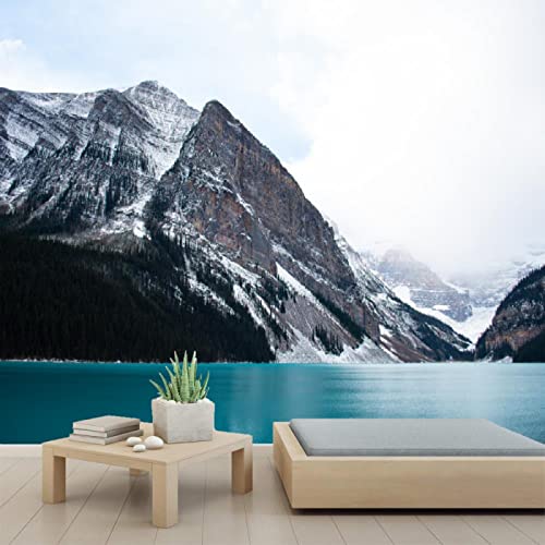 Lake Landscape 3D Wall Murals - PVC Self-Adhesive Peel and Stick Wallpaper - Waterproof Removable Wall Decor for Bedroom, Living Room, Office - 110