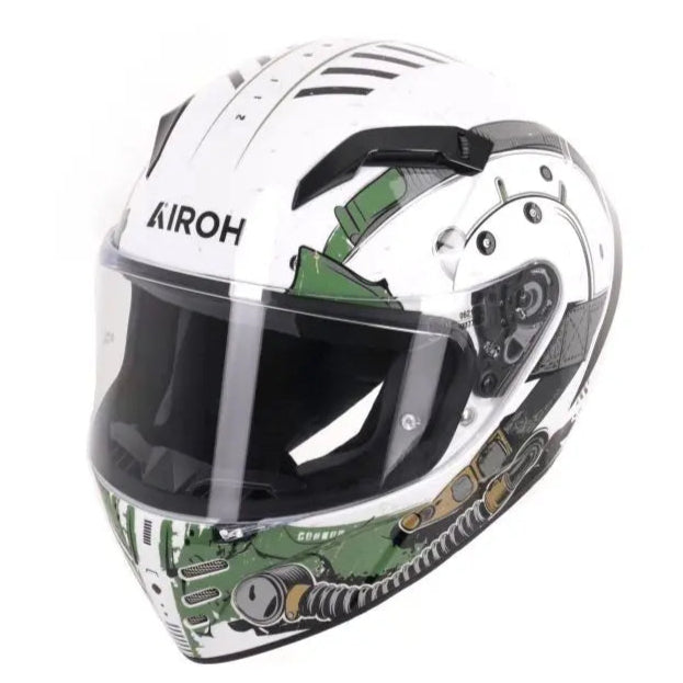 Airoh Connor Gloss Alligator Motorcycle Helmet - DOT & ECE Certified - Lightweight & Comfortable - Perfect for Street Riding, Commuting & Urban Adventures