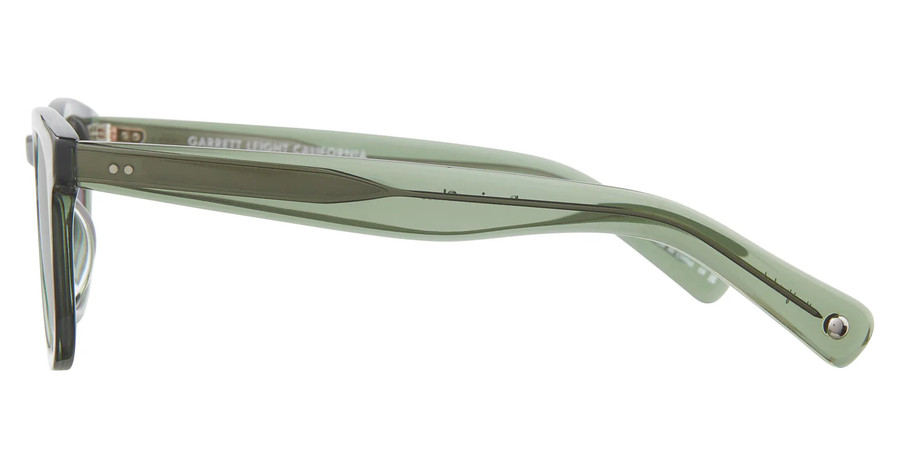 Garrett Leight Kinney II 2158 Juniper G15 Sunglasses - Classic Retro Style for Men & Women - Perfect for Outdoor Activities, Beach, Driving & Fashion Accessories