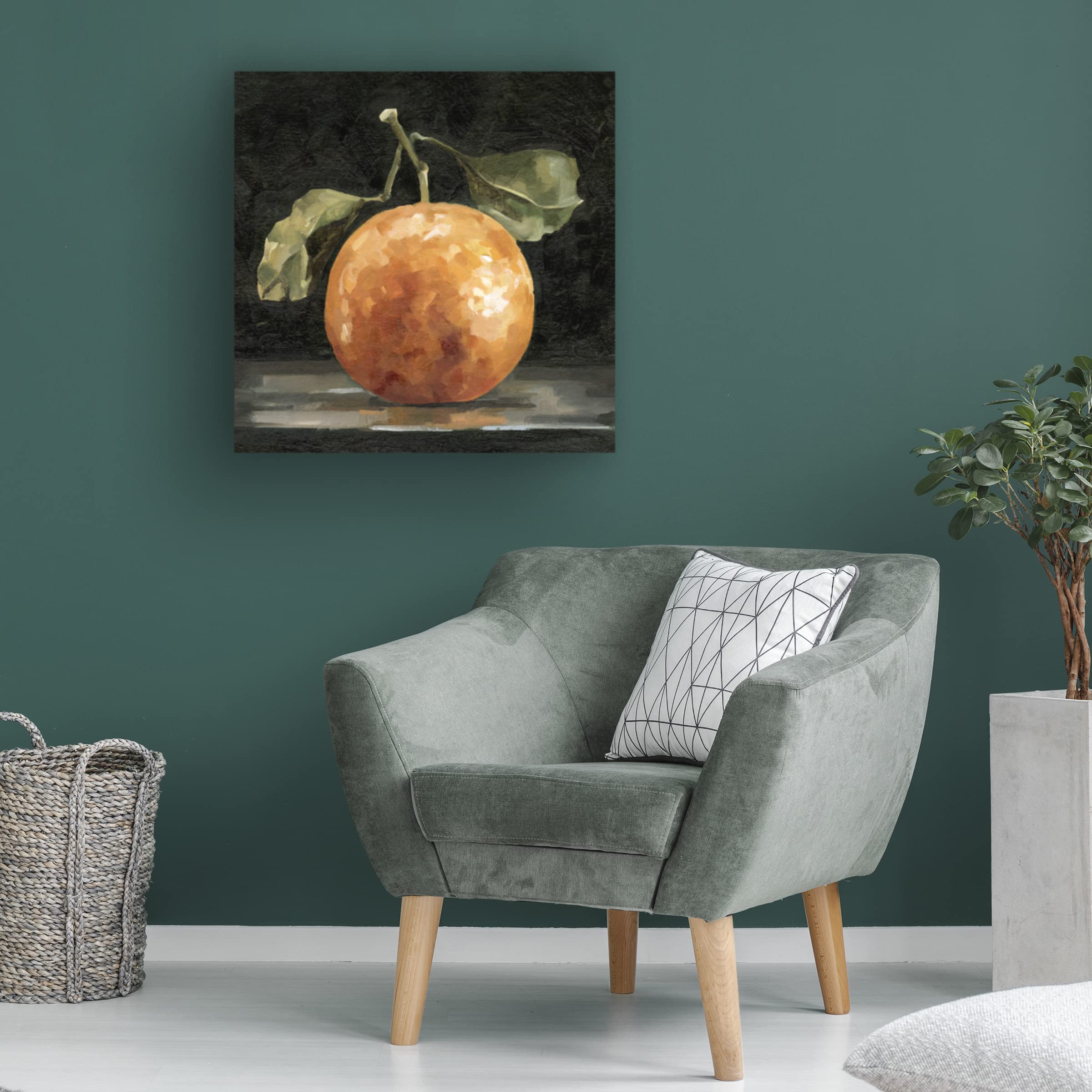 Emma Caroline 'Dark Orange Deux I' Canvas Art Print - Modern Abstract Wall Decor for Living Room, Bedroom & Office - Trademark Fine Art Collection