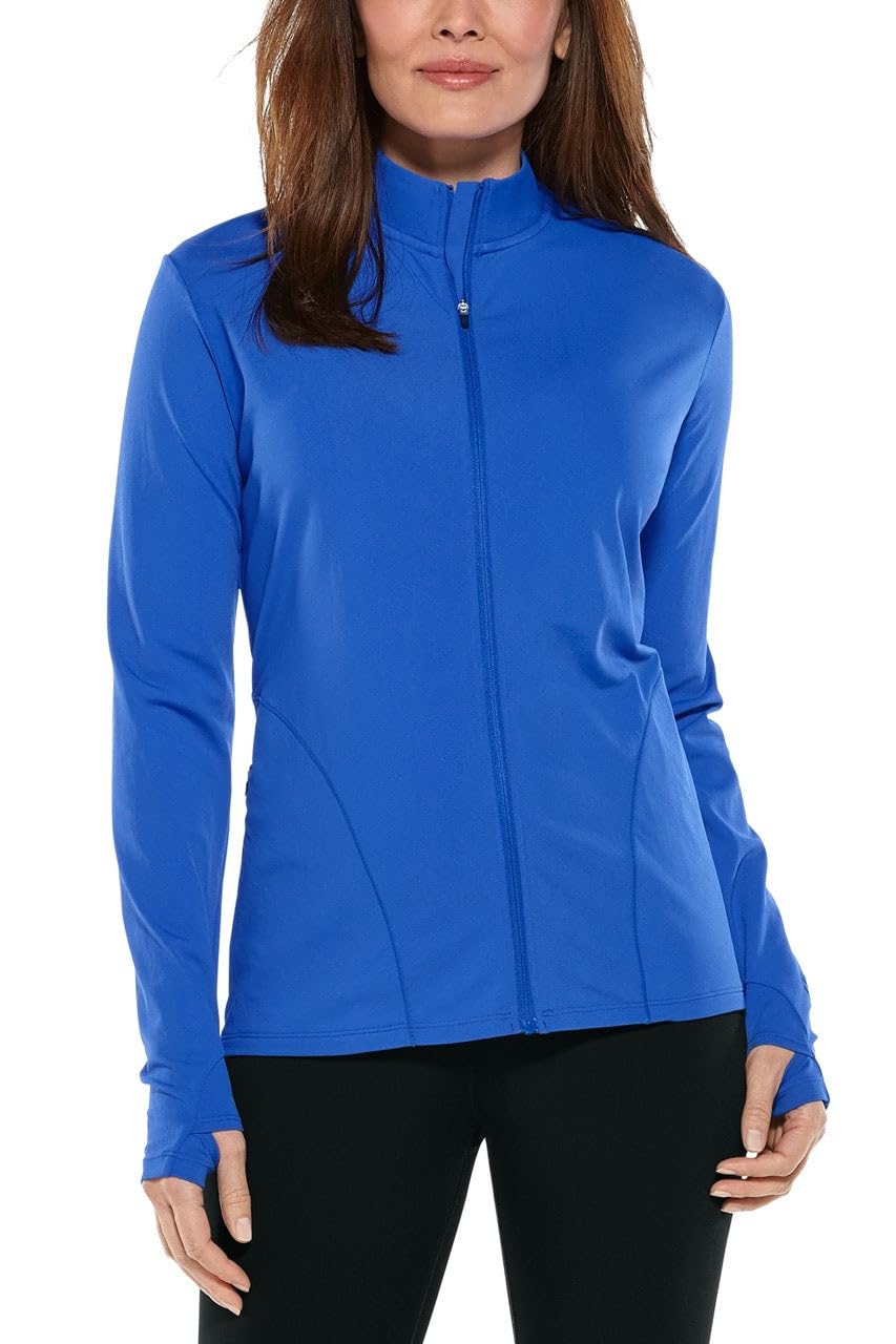 Coolibar UPF 50+ Women's Sun Protective Water Jacket - Lightweight Quick-Dry Swim Cover Up for Beach, Pool & Outdoor Activities