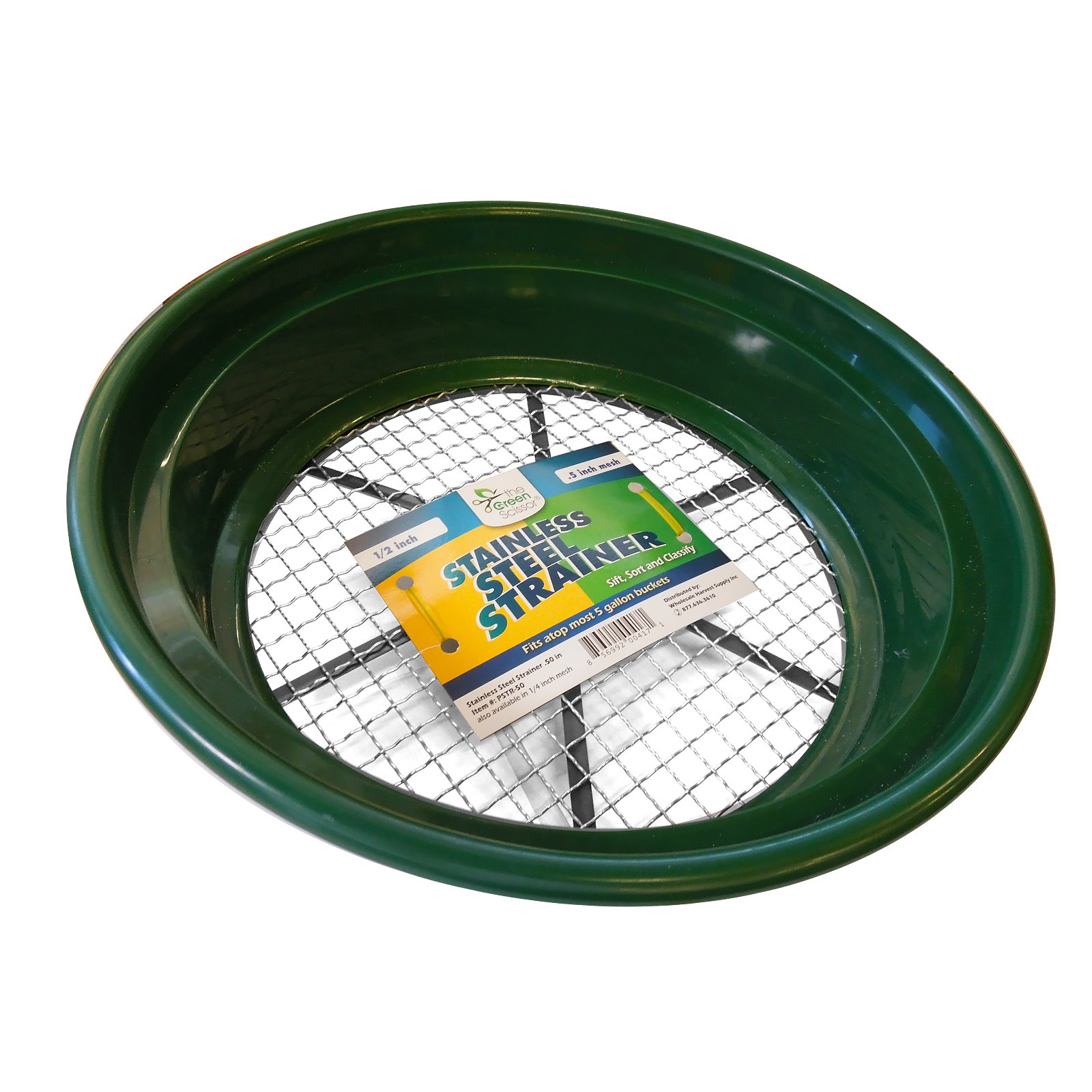 Premium Stainless Steel Fine Mesh Strainer - 0.5 Inch Hole Size for Kitchen, Cooking, and Food Prep | Ideal for Draining Pasta, Washing Vegetables, and Filtering Stocks