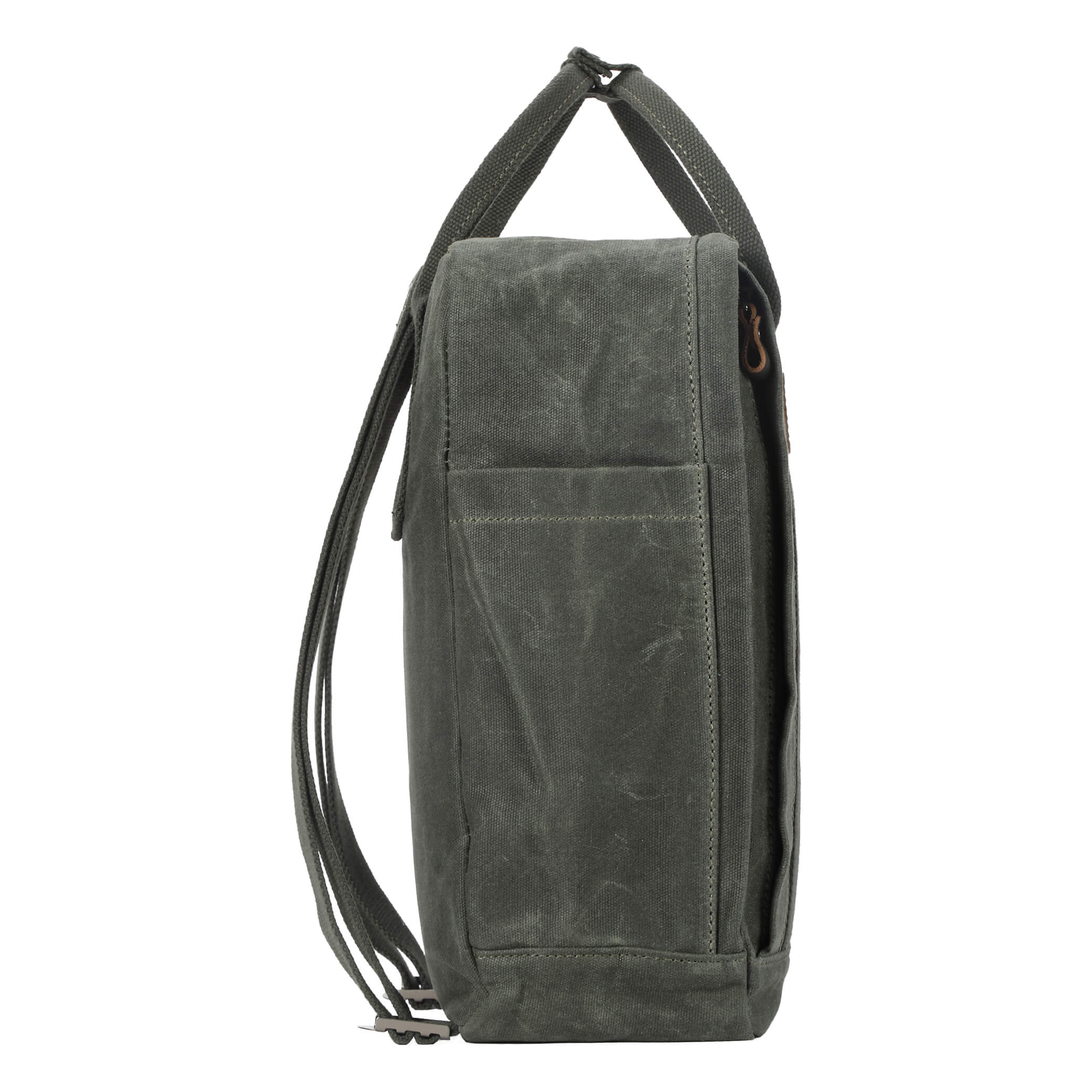 TRP0549 Troop London Classic Canvas Daypack - Durable Unisex Backpack for Travel, School & Work | Water-Resistant Daypack for Commuting, Hiking & College Campus Use