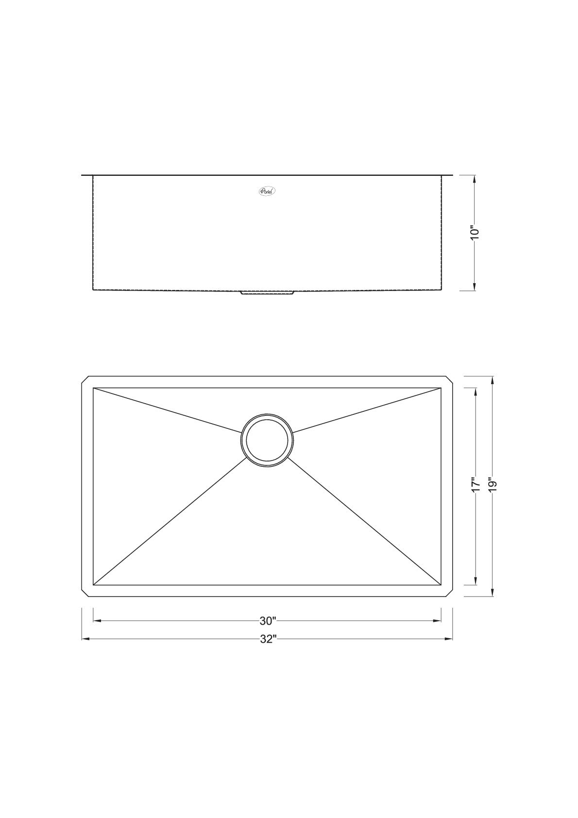 16 Gauge Undermount Stainless Steel Kitchen Sink - Single Bowl Contemporary Design with Lift-Out Basket Strainer (32 Inch) - Perfect for Modern Kitchens & Bar Prep Stations