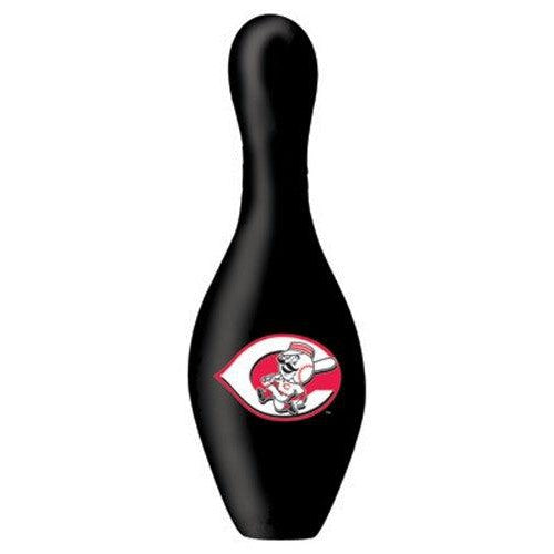 Official MLB Cincinnati Reds Bowling Pin - Team Logo Collectible for Baseball Fans, Perfect for Game Room Decor, Sports Bar Display & Bowling Alley Souvenirs